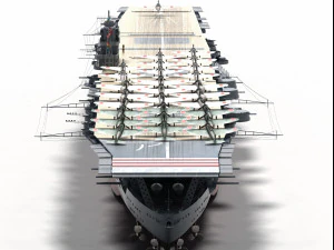 akagi iiww carrier 3D Model