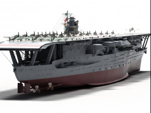 akagi iiww carrier 3Dモデル