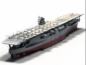 akagi iiww carrier 3D Model