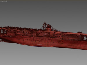 akagi iiww carrier 3Dモデル