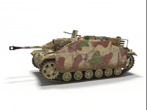 stug iii ausf g Modelo 3D