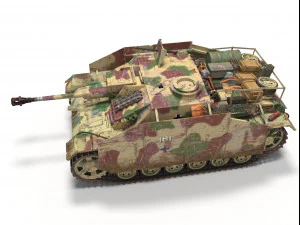 stug iii ausf g Modelo 3D