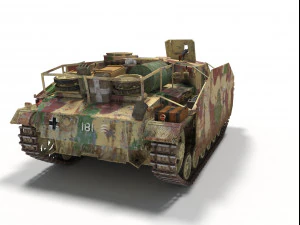 stug iii ausf g Modelo 3D