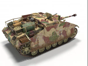 stug iii ausf g Modelo 3D
