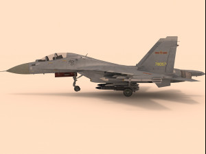 sukhoi su-30 mkk rigged 3D मॉडल