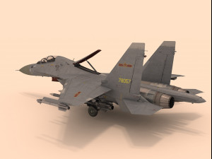 sukhoi su-30 mkk rigged 3D मॉडल