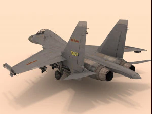 sukhoi su-30 mkk rigged 3D Model