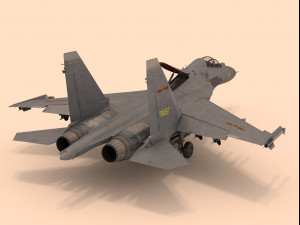 sukhoi su-30 mkk rigged 3D मॉडल