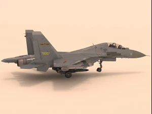 sukhoi su-30 mkk rigged 3D Model