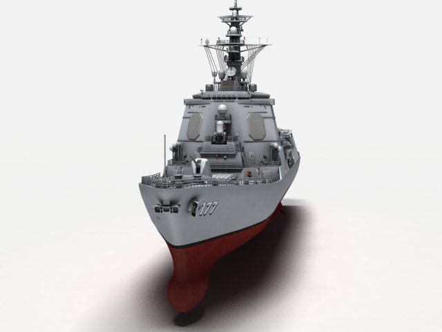 atago class destroyer 3D Model .c4d .max .obj .3ds .fbx .stl .blend 