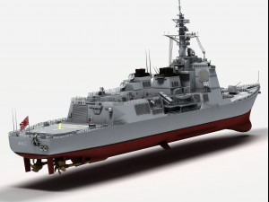 atago class destroyer 3D Model