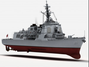 atago class destroyer 3D Model