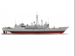 Uss fahrion ffg22 ohp class frigate Short Hull version 3D Model