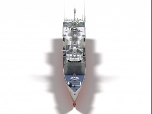 Uss fahrion ffg22 ohp class frigate Short Hull version Modèle 3D