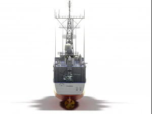 Uss fahrion ffg22 ohp class frigate Short Hull version 3D Model