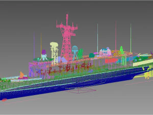 Uss fahrion ffg22 ohp class frigate Short Hull version 3D Model