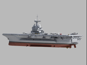 charles de gaulle r91 carrier 3D Модель