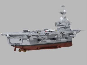 charles de gaulle r91 carrier 3D Модель