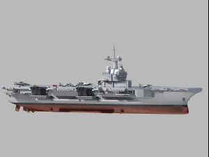 Charles de gaulle r91 carrier 3D Model