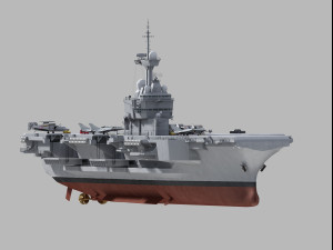 charles de gaulle r91 carrier 3D Модель