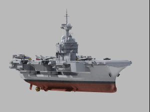 Charles de gaulle r91 carrier 3D Model