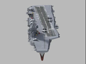 Charles de gaulle r91 carrier 3D Model