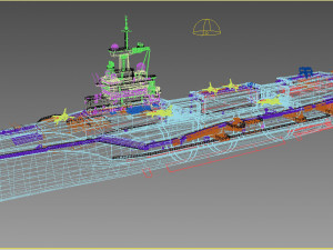 charles de gaulle r91 carrier 3D Модель