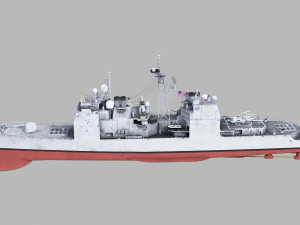 uss chosin cg-65 ticonderoga class 3D मॉडल