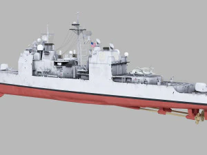 uss chosin cg-65 ticonderoga class 3D Model