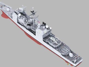 uss chosin cg-65 ticonderoga class 3D Model