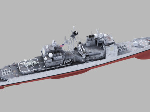 uss chosin cg-65 ticonderoga class 3D मॉडल