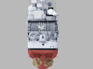 uss chosin cg-65 ticonderoga class 3D मॉडल