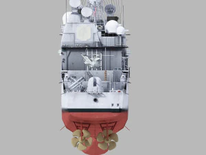 uss chosin cg-65 ticonderoga class 3D Model