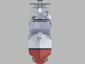 uss chosin cg-65 ticonderoga class 3D Model