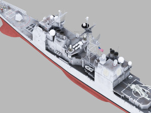 uss chosin cg-65 ticonderoga class 3D मॉडल
