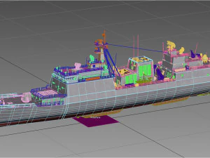 roks dae jo-yeong ddh-977 classe kdx-2 Modelo 3D