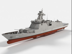 roks seoul ffg-821 daegu class frigate 3D Model