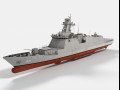 Roks Seoul ffg-821 Daegu class frigate Modello 3D