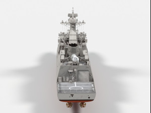 Roks Seoul ffg-821 Daegu class frigate 3D मॉडल