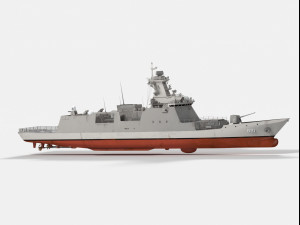 Roks Seoul ffg-821 Daegu class frigate 3D मॉडल