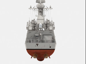 Roks Seoul ffg-821 Daegu class frigate 3D मॉडल