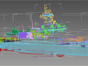 Roks Seoul ffg-821 Daegu class frigate 3D मॉडल