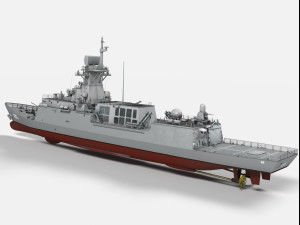 roks gangwon ffg-815 incheon class frigate Modelo 3D