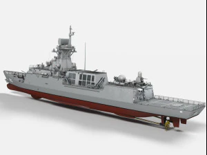 roks gangwon ffg-815 incheon class frigate 3D Model