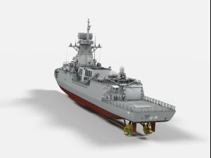 roks gangwon ffg-815 incheon class frigate 3D Model