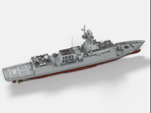 roks gangwon ffg-815 incheon class frigate 3D Model