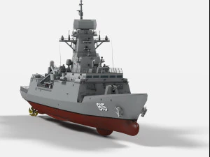 roks gangwon ffg-815 incheon class frigate 3D Model