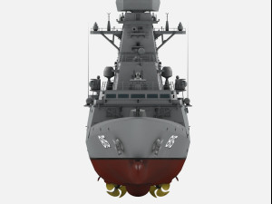 roks gangwon ffg-815 incheon class frigate Modelo 3D