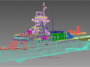 roks gangwon ffg-815 incheon class frigate 3D Model