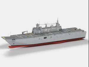 hmas adelaide canberra class lhd Modèle 3D